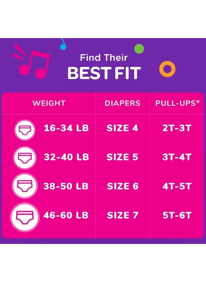 Pull-Ups Girls' Potty Training Pants, Size 2T-3T Training Underwear (16-34 lbs), 124 Count (4 packs of 31)  - Image 3