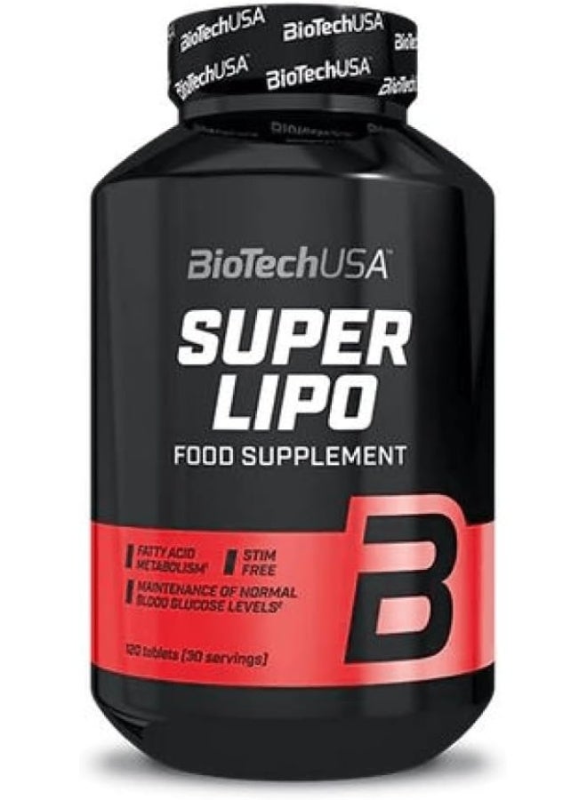 BioTechUSA Super Lipo - 120 Tablets - Image 1