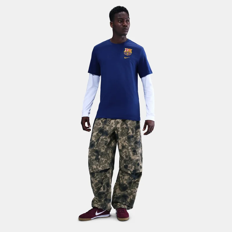 Nike Blue Men's FC Barcelona Crest T-Shirt for Men | Best Price UAE