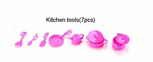 iDream Doll Accessories Set (100 Pcs) Includes Shoes, Bags, Mirror, Plastic Hangers, Comb, Bracelet & More Ideal Gift for Doll Enthusiasts and Collectors,Kid, Teen, Youth,multicolor - Image 4