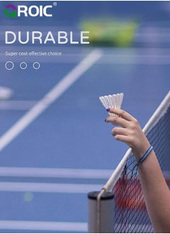 GROIC 6 Pcs Badminton Ball Shuttlecocks, Badminton Birdies Shuttlecocks, Goose Feather Shuttlecocks Stable Durable High Speed Training Badminton Balls for Indoor & Outdoor Practice Training Activities  - Image 5