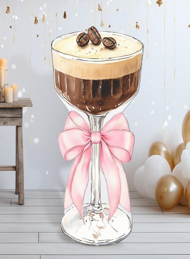 Colingmill 4ft Espresso Martini Birthday Decorations Pink A Tini Bit Older Party Backdrop Birthday Party Background Decor for Women Bar Wedding Bachelorette Bridal Shower Supplies - Image 1