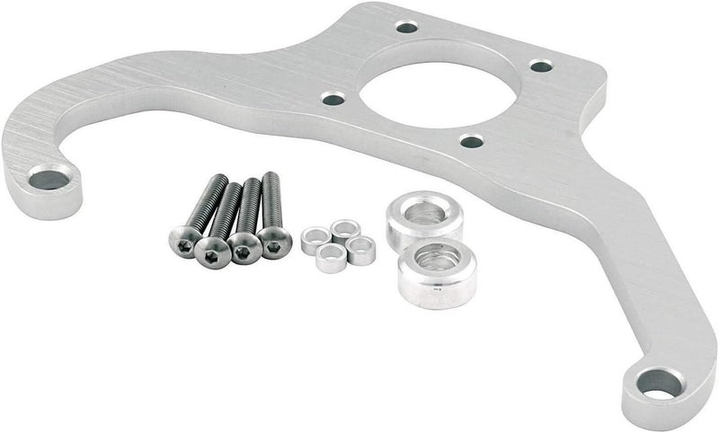 ALL54290 Silver Anodized Billet Aluminum Fuel Regulator Mounting Bracket for 4500 Style Series Carburetor and Magnafuel Regulator