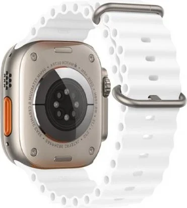 بولهاموبيل Polham 42MM Marine Loop Silicone Band Compatible with Apple Watch 1-2-3, Ultra Light and Comfortable Strap
