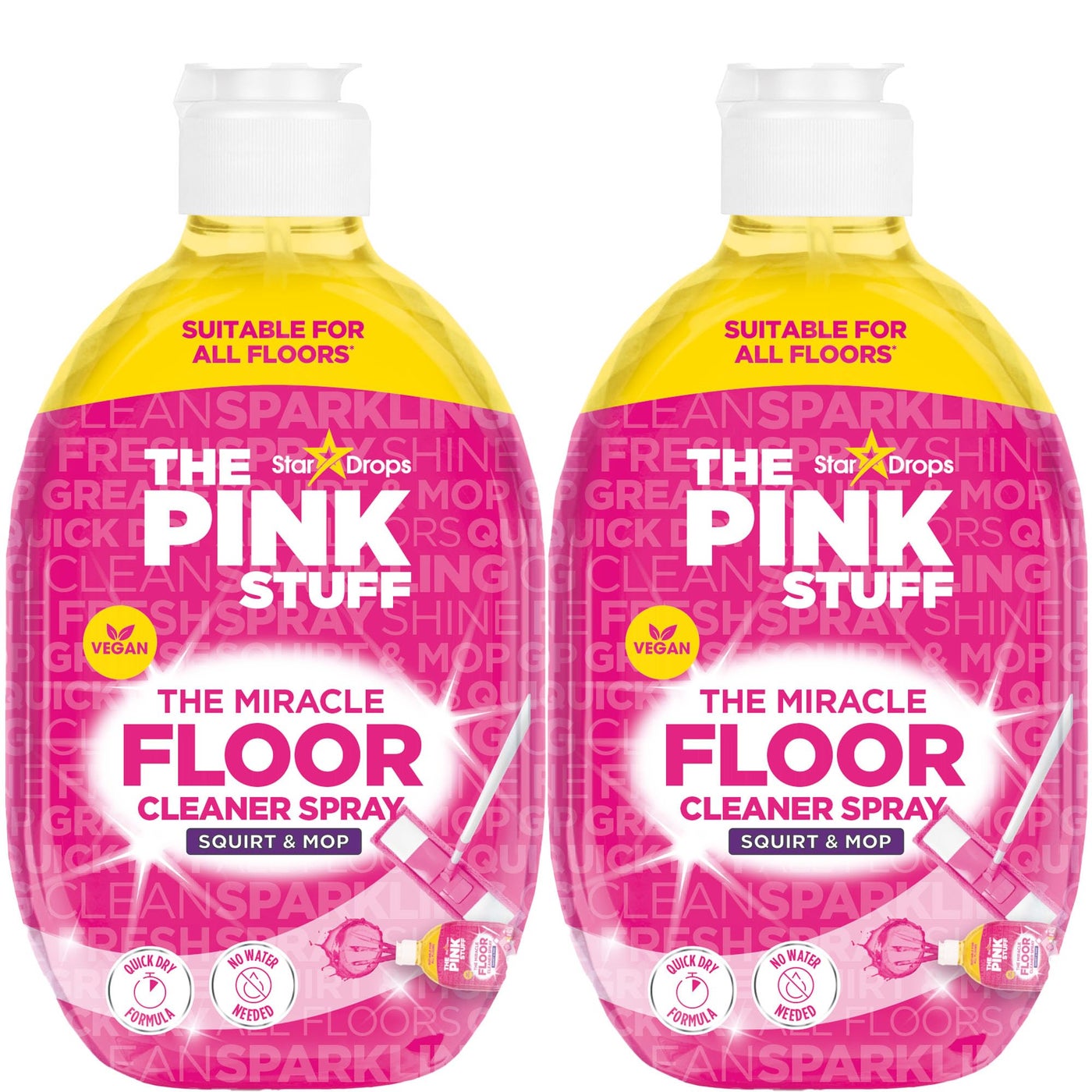 Stardrops - The Pink Stuff - The Miracle Floor Cleaner Spray - Squirt and Mop Multi Pack