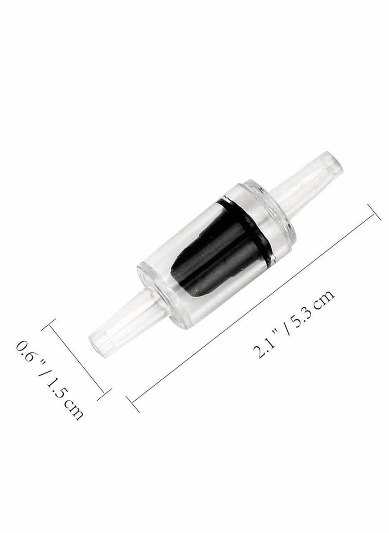 Excefore Aquarium Air Pump Check Valves,  16Pcs Plastic One Way Non-Return Check Valves Aquarium Air Pump Accessories for Fish Tank Air Line Tube Tubing Hose Pipe Fitting Black Red Air Pump Accessories  - Image 3