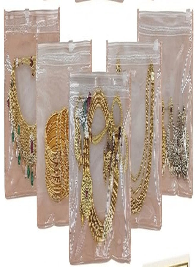 SENTONI Multipurpose Storage Pouch for Jewellery, Makeup, Travel Accessories - Jewellery Storage Pouch Zip Lock Organizer for Cosmetics and Stationery Organiser Pouch (15 PCS) - Image 3