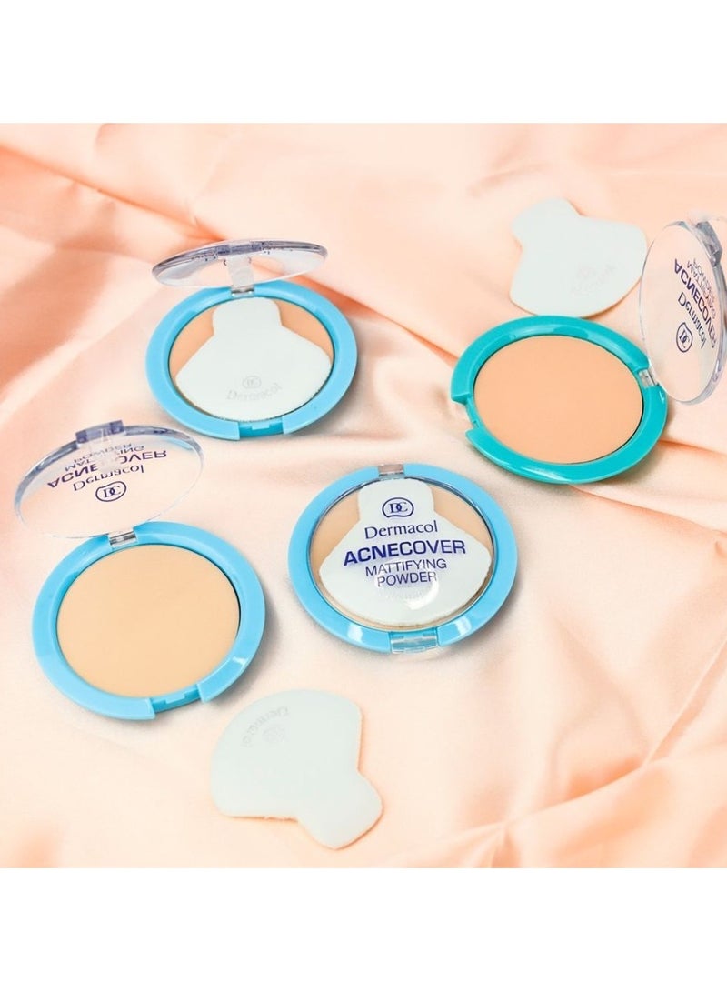 Dermacol Acne Cover Mattifying Powder - shell 11g - Image 3