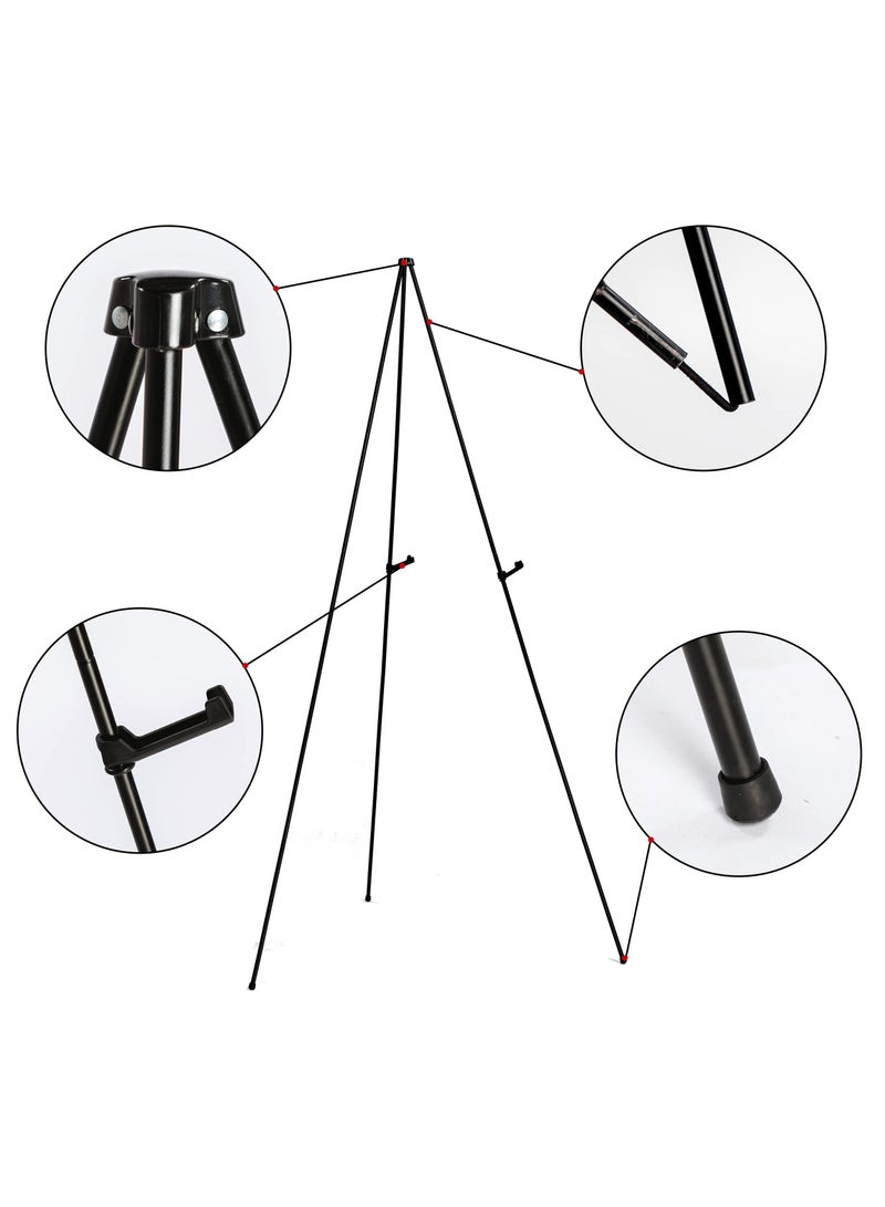 Y&D 2 Pack Easel Stand for Wedding Sign 69 Inch Adjustable Easels Display Painting Large Floor Metal Tripod with Portable Bag Fit Lobby Exhibition - Image 4