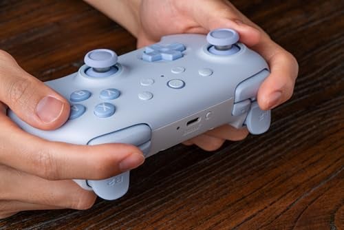 8BitDo Ultimate 2C Bluetooth Controller for Switch/Switch 2, Wireless Controller with 6-Axis Motion Control, Rumble Vibration, Refined D-Pad and Bumpers, and Hall Effect Joysticks (Blue) - Image 4