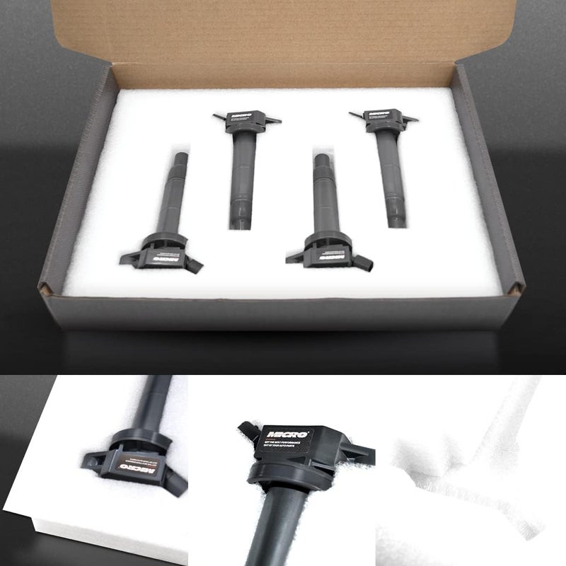 Micro Set of 4 Ignition Coil UF333 & Iridium Spark Plug 7092 for Toyota and Lexus Vehicles - Image 5