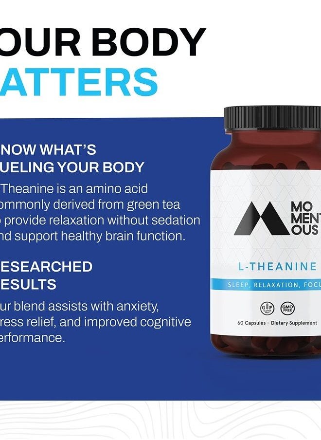 Momentous - Huberman Stack, L-Theanine, 60 Servings - Image 1