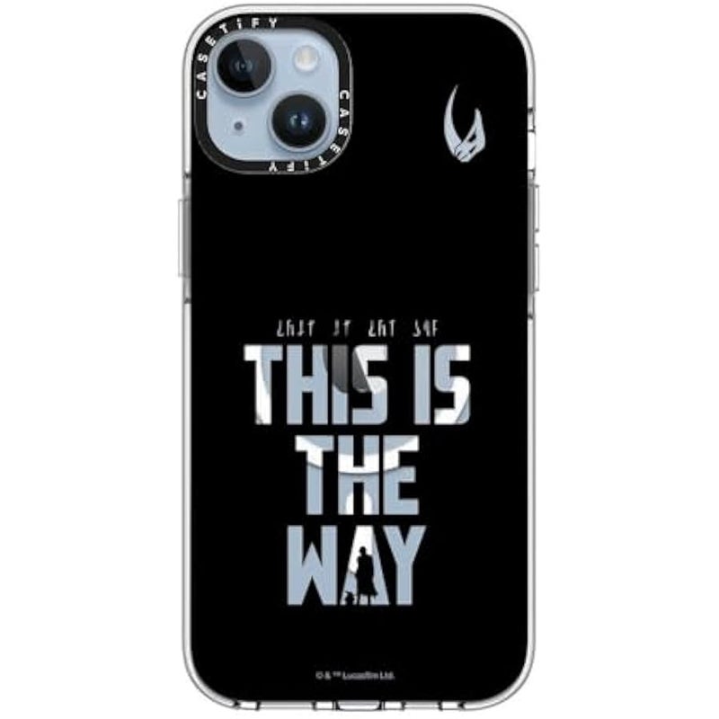 Casetify Clear iPhone 14 Plus Case 【Mandalorian Co-Lab/Not Yellowing / 6.6ft Drop Protection/Compatible with Magsafe】 - This is The Way - Black - Clear - Image 4