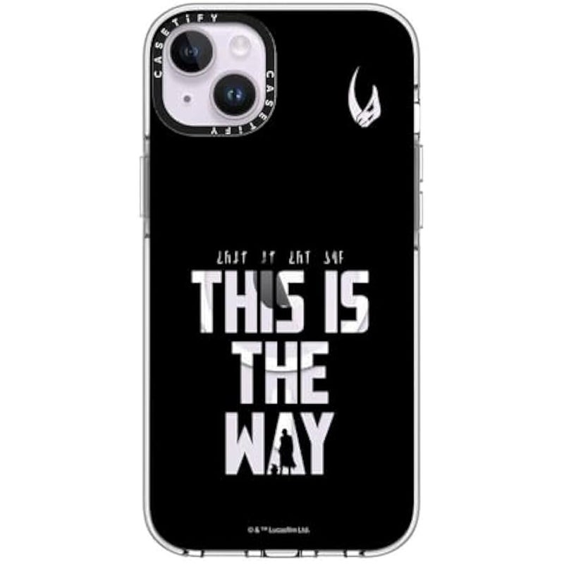 Casetify Clear iPhone 14 Plus Case 【Mandalorian Co-Lab/Not Yellowing / 6.6ft Drop Protection/Compatible with Magsafe】 - This is The Way - Black - Clear - Image 2