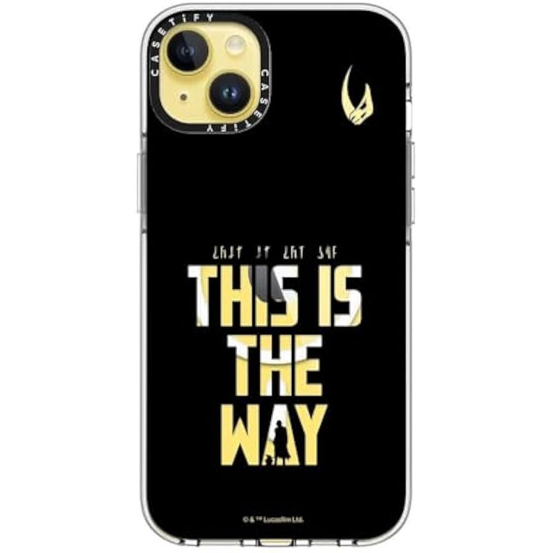 Casetify Clear iPhone 14 Plus Case 【Mandalorian Co-Lab/Not Yellowing / 6.6ft Drop Protection/Compatible with Magsafe】 - This is The Way - Black - Clear - Image 3