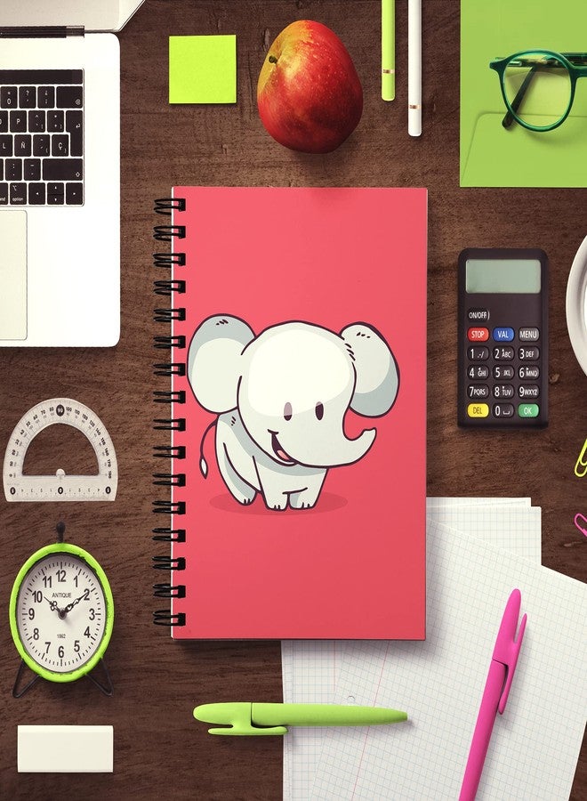 Tinywalk A5 Size Diary Notebook for Drawing Pad,100 GSM 160 Pages(Elephant Happy) - Image 1