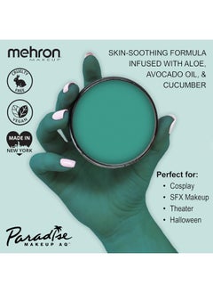 mehron Mehron Makeup Paradise Makeup AQ Pro Size | Stage & Screen, Face & Body Painting, Special FX, Beauty, Cosplay, and Halloween | Water Activated Face Paint & Body Paint 1.4 oz (40 g) (Deep Sea)  - Image 2