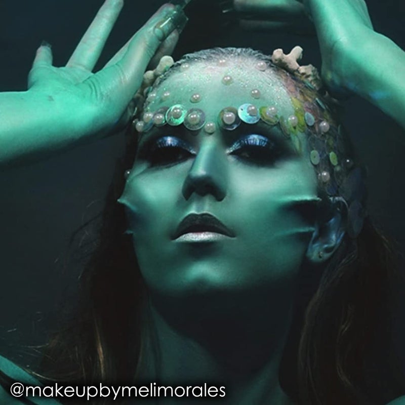 Mehron Makeup Paradise Makeup AQ Pro Size | Stage & Screen Performance, Face & Body Painting, Beauty, Cosplay, and Halloween | Water Activated Face Paint, Body Paint 1.4 oz (40 g) - Deep Sea - Image 3