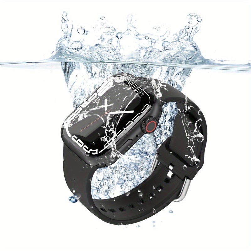 حزام رياضي سيليكون بنفسجي فاتح متوافق مع ساعات Apple Watch مقاس 42 و44 و45 و49 ملم - Image 3