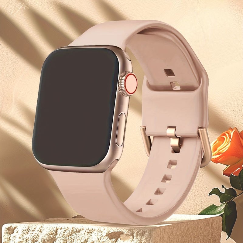 حزام رياضي سيليكون بنفسجي فاتح متوافق مع ساعات Apple Watch مقاس 42 و44 و45 و49 ملم - Image 5
