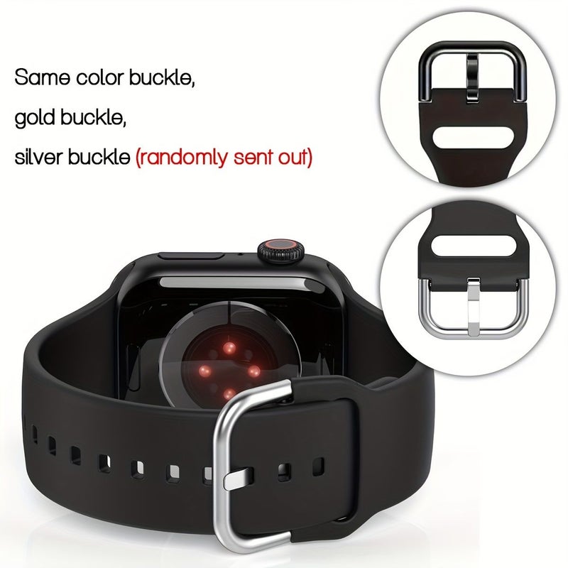 حزام رياضي سيليكون بنفسجي فاتح متوافق مع ساعات Apple Watch مقاس 42 و44 و45 و49 ملم - Image 4