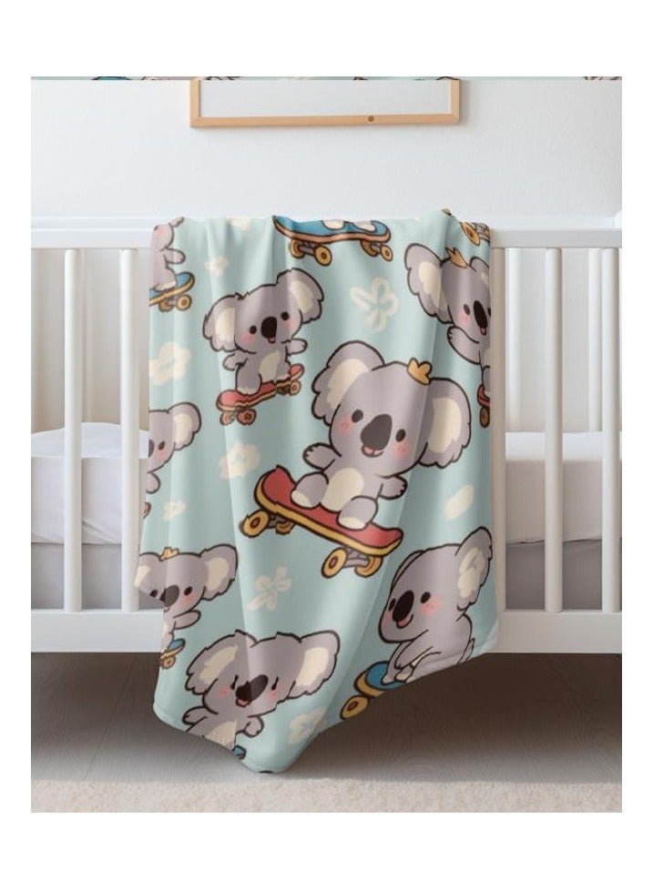 general Children's or student cartoon flannel thin blanket (warm and comfortable, suitable for sleep, games) 100cm*150cm - 213 - Image 1