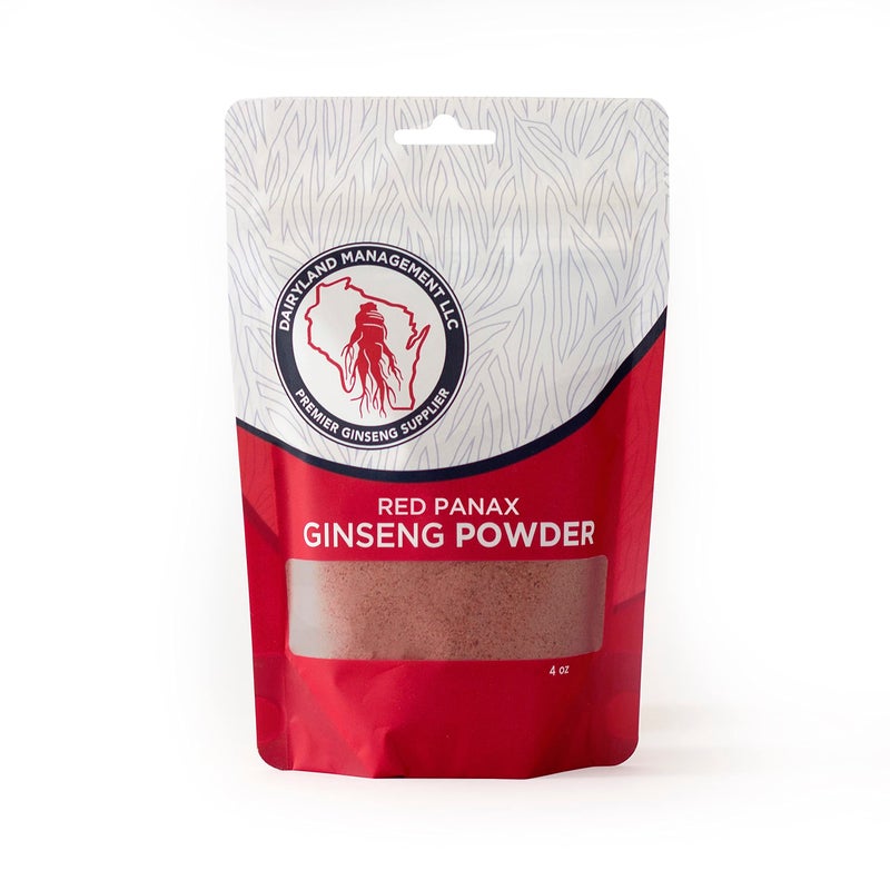 Red Panax Ginseng Powder with Natural Ginsenosides 4 oz Supports Healthy Energy Vitality Mood and More Korean Panax Ginseng Root Powder for Smoothies Coffee or Drinks 1 Pack