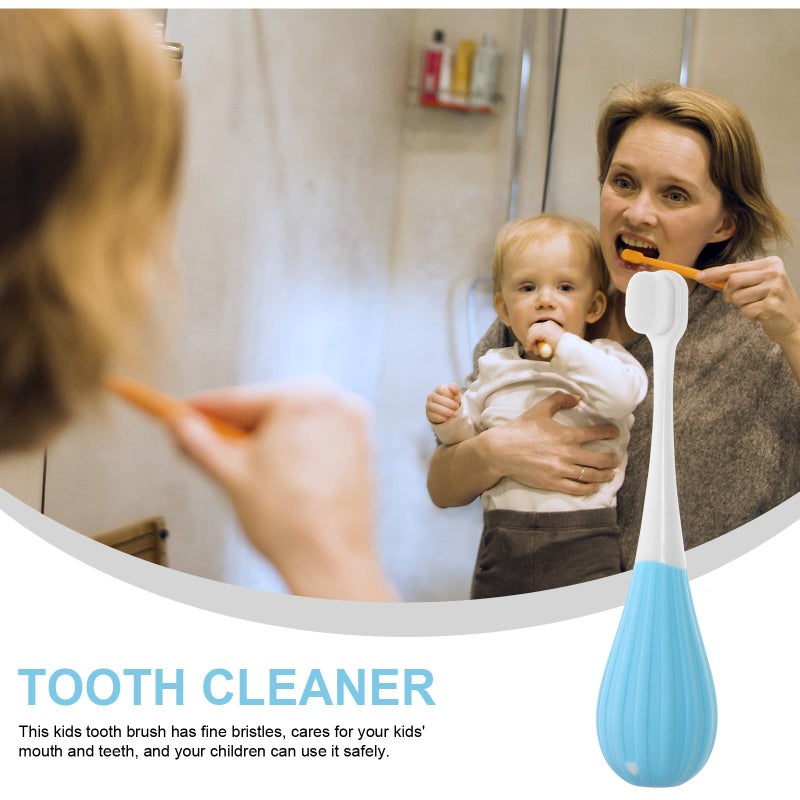 Soft Bristles Manual Toothbrush For Ages 2 5 With 10000 Fine Bristles Blue Oral Care - Image 4