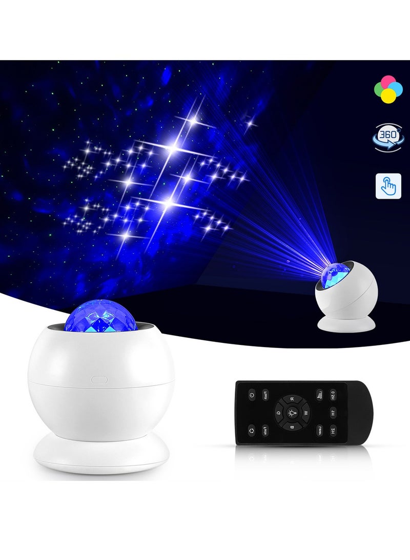 عام جديد التحكم عن بعد غرفة نوم ضوء نجمة الغجر نجمة العرض موجة نمط المياه الدورية أدى ضوء الليل - Image 1