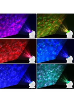 General New remote control bedroom star light gypsy star projector water pattern wave rotating led night light  - Image 3