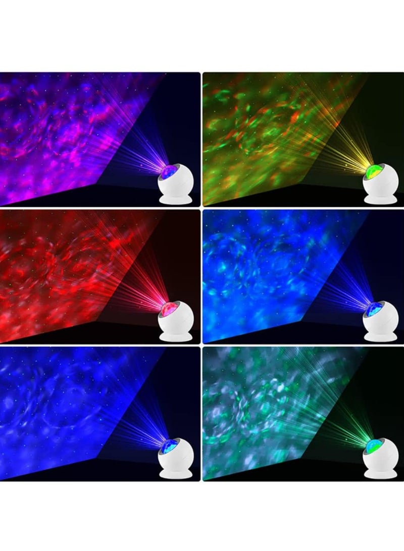 عام جديد التحكم عن بعد غرفة نوم ضوء نجمة الغجر نجمة العرض موجة نمط المياه الدورية أدى ضوء الليل - Image 3