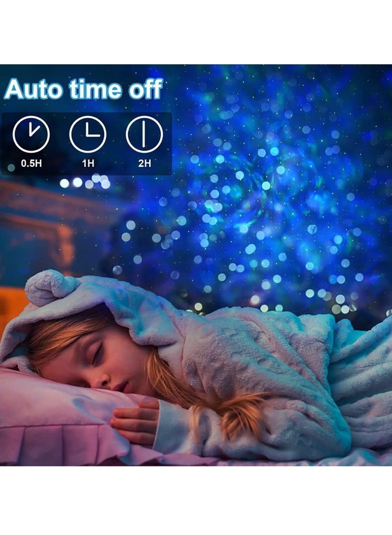 عام جديد التحكم عن بعد غرفة نوم ضوء نجمة الغجر نجمة العرض موجة نمط المياه الدورية أدى ضوء الليل - Image 5