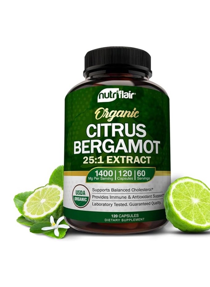 NutriFlair Citrus Bergamot 1400mg, 120 Capsules 