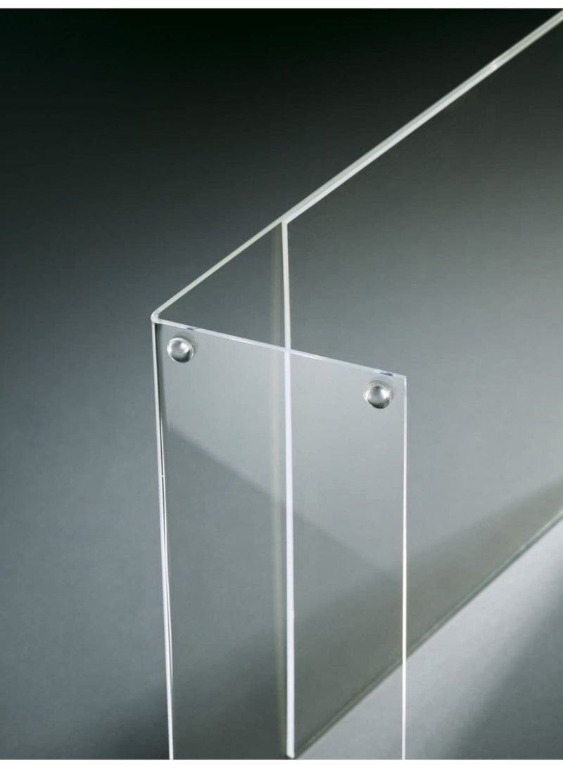 Sign Holder, slanted, for A6, single-sided presentation, acrylic, transparent, 10 pcs. - Image 4