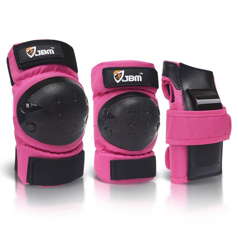 JBM Adult Kids Knee Pads Elbow Pads and Wrist Guards for Inline Skating Roller Skating Skateboarding Scootering