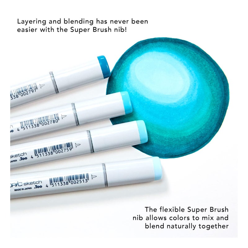 Copic Sketch, Alcohol-based Markers, 3pc Set, Color Fusion #6 - Image 4