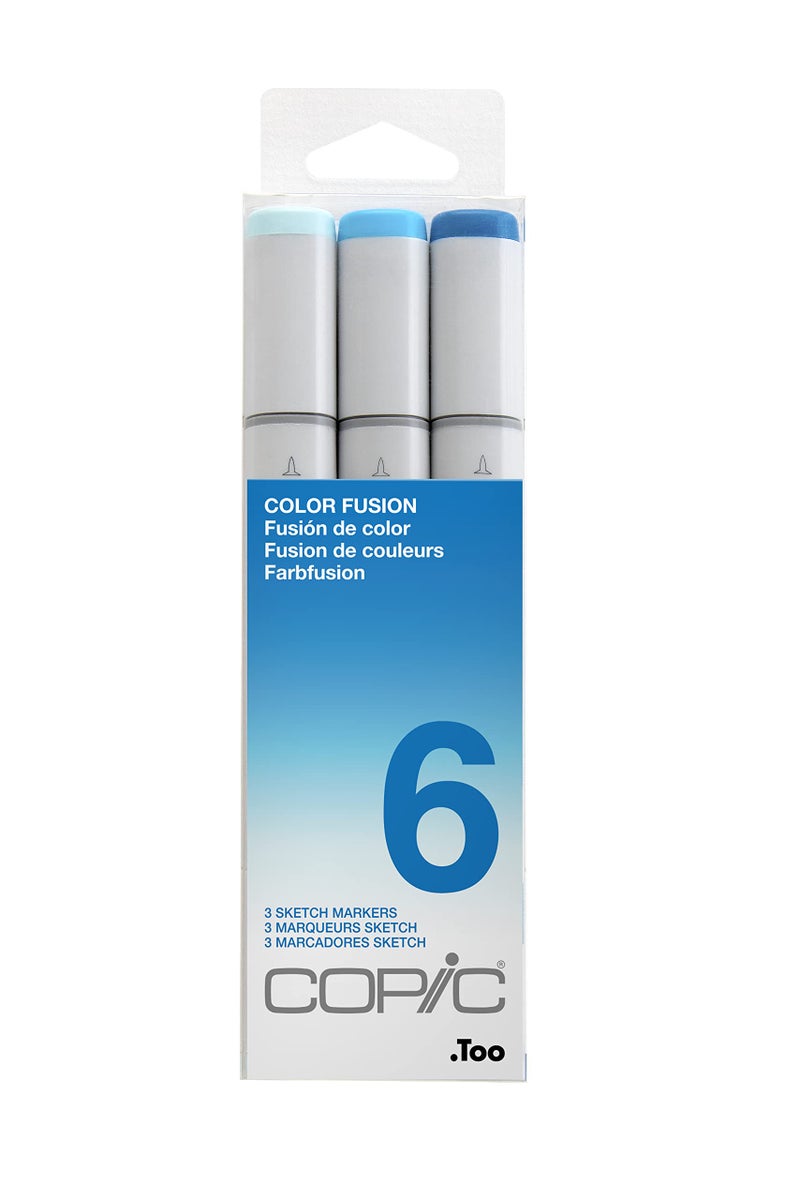 Copic Sketch, Alcohol-based Markers, 3pc Set, Color Fusion #6 - Image 1