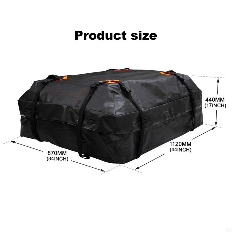 Waterproof Cargo Bag Car Roof Cargo Carrier Universal Luggage Bag Storage Cube Bag for Travel Camping with Anti-slip Mat - Image 3