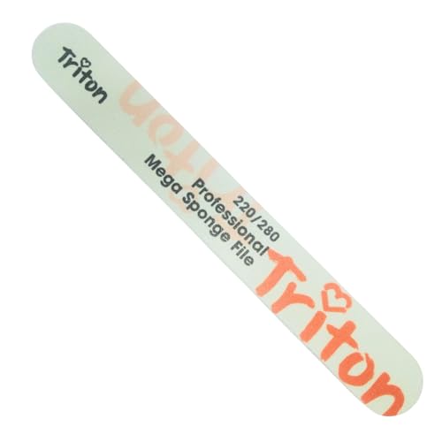 TRITON Professional 220/280 Double Sided Nail Filer/Emery Board/Buffer/Polisher, Reusable Sponge File Manicure Pedicure Tool for Home and Salon Use - Image 1