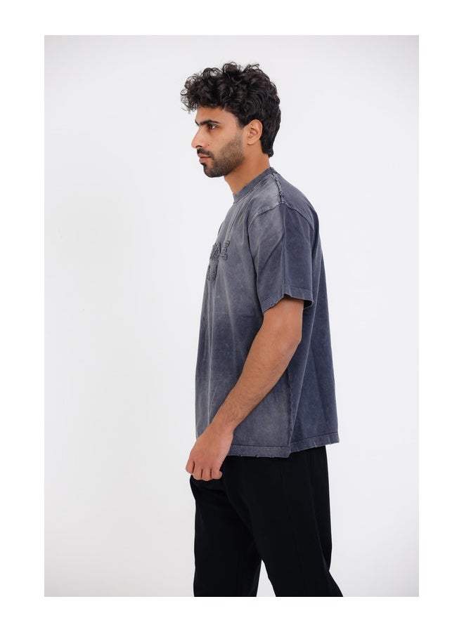 WHITE RABBIT "WAKE UP" Comfy Round Neck T-shirt - Image 2