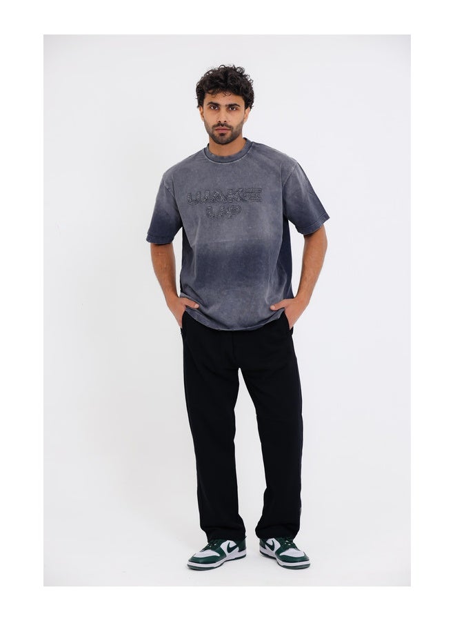 WHITE RABBIT "WAKE UP" Comfy Round Neck T-shirt - Image 5