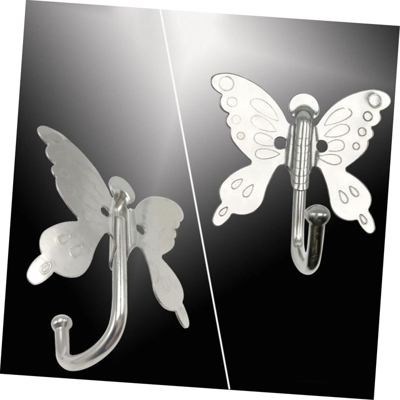 4Pcs Stainless Steel Wall Hooks Modern Coat Towel Hook For Bathroom Kitchen Bedroom - Image 3