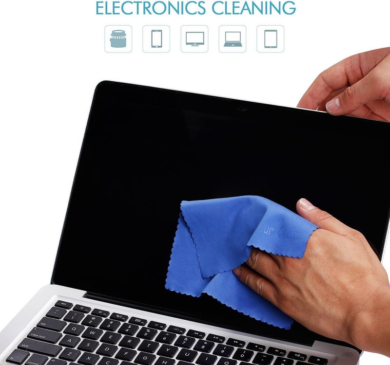 Your Choice Microfiber Cleaning Cloths 6 Pack for Eyeglasses, Camera Lens, Cell Phones, CD, DVD, Computers, Tablets, Laptops, Telescope, LCD Screens and Other Delicate Surfaces Cleaner - Image 3