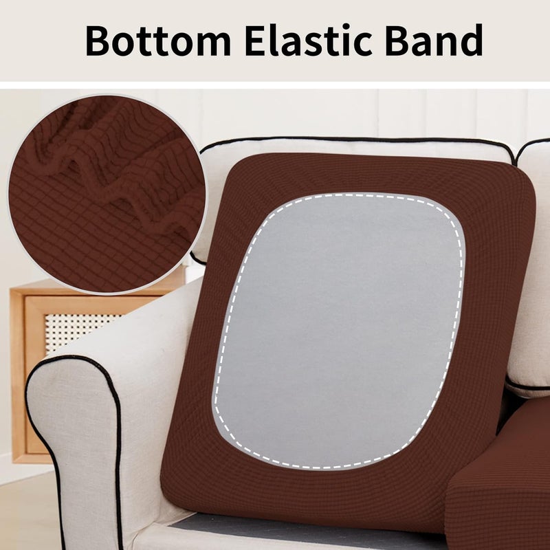 إيزي-جوينج أغطية وسائد الفناء المقاومة للماء من Easy-Going، غطاء فقط 24x24x4 بوصة، عبوة من قطعتين، بديل غير قابل للانزلاق لوسائد الجلوس الخارجية مع سحاب، أحمر عيد الميلاد. - Image 4