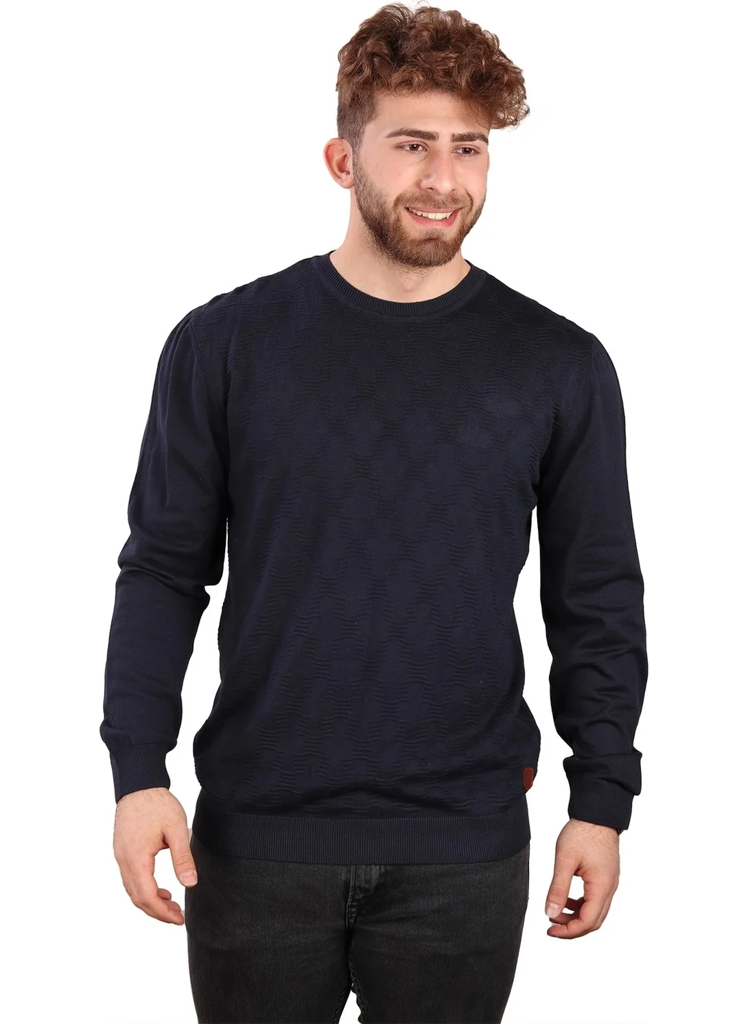 الكسندر جاردي Crew Neck Patterned Sweater (E20-511402)