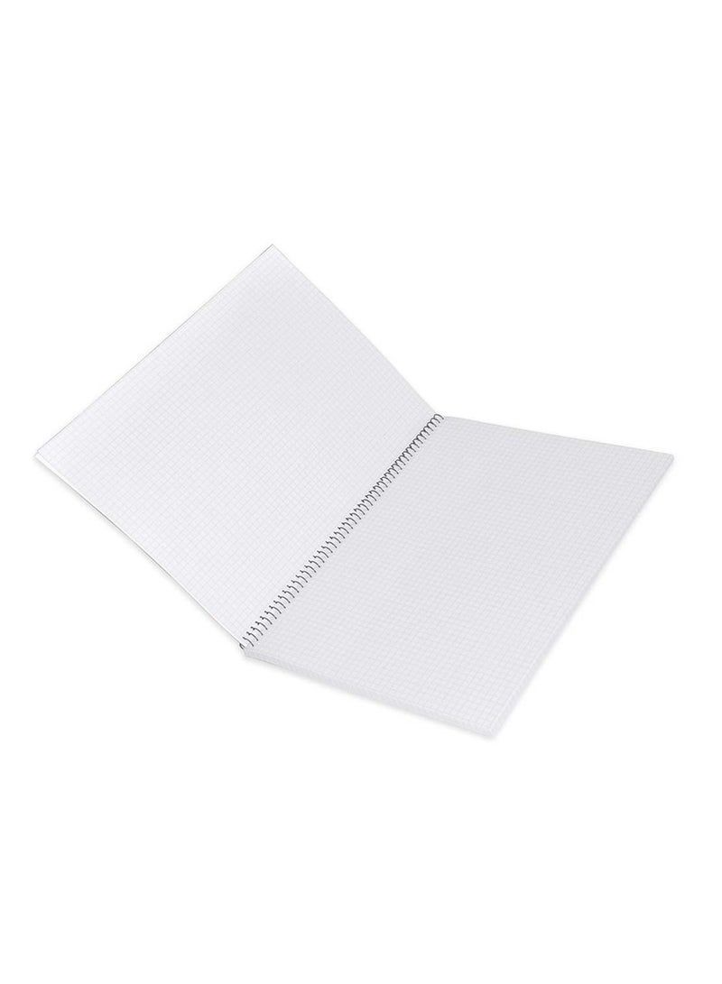 FIS 10-Piece FIS Spiral Notebook Soft Cover A4, 5mm Square, 80-Sheets - FSNB5A480WA2 - Image 2