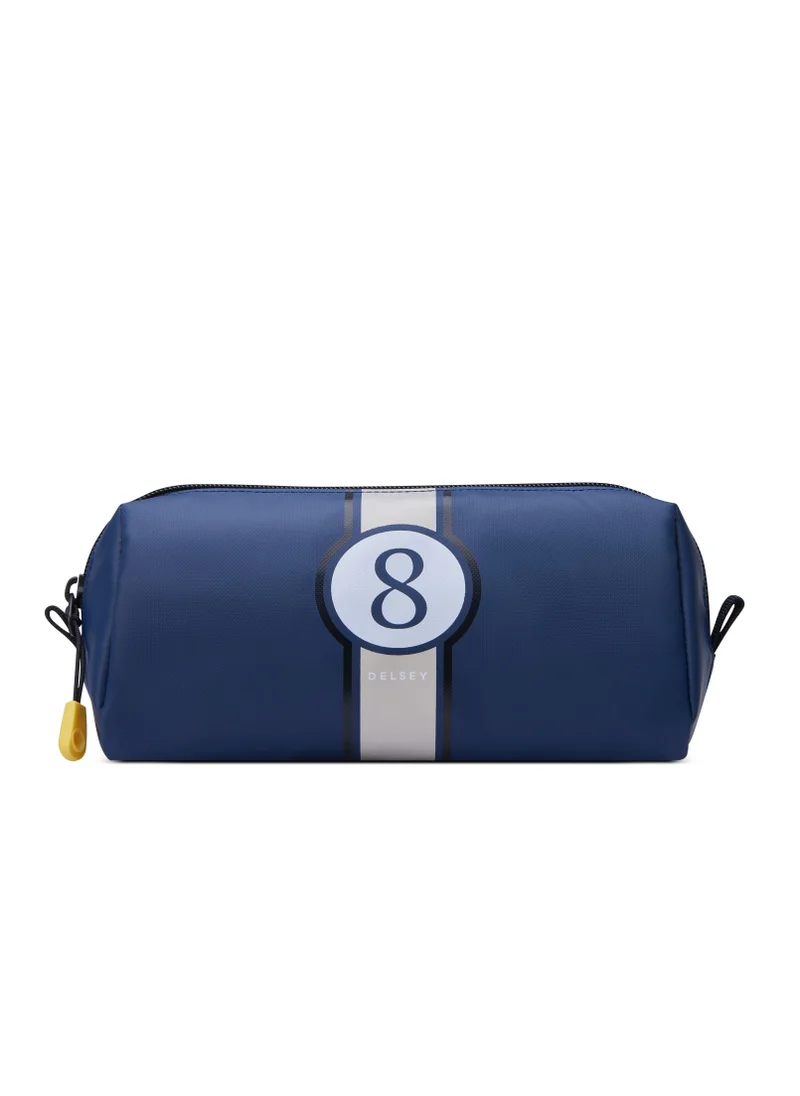 DELSEY Paris Back To School Top Zip Opening Pencil Case - Blue Printing