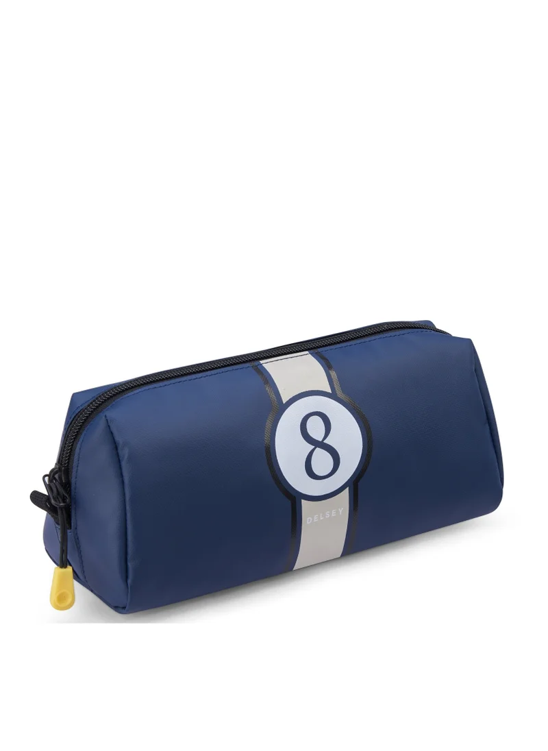 DELSEY Paris Back To School Top Zip Opening Pencil Case - Blue Printing