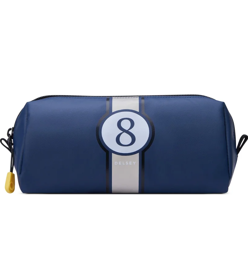 BTS Top Zip Opening 1-Compartment Pencil Case - Blue Printing