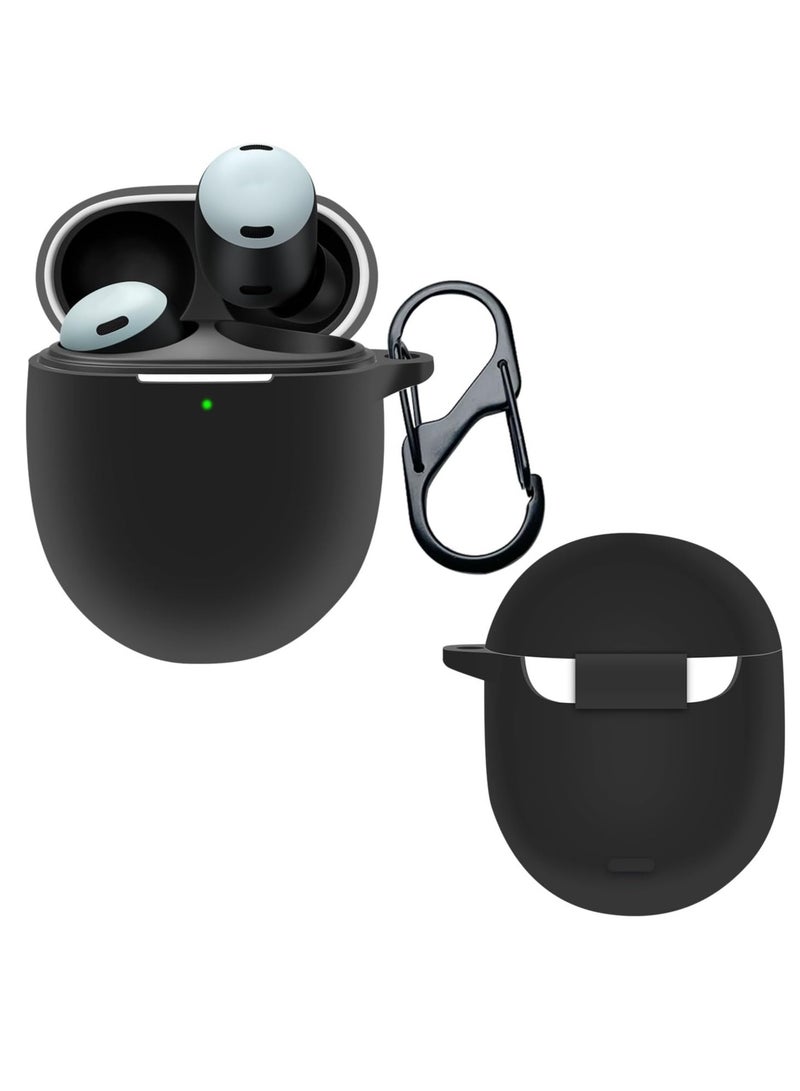 erorex Compatible With Google Pixel Buds Pro Case Cover Silicone Soft Tpu Full Protective Waterproof Cover With Portable Hook Keychain Shockproof Scratch Resistant - Image 1